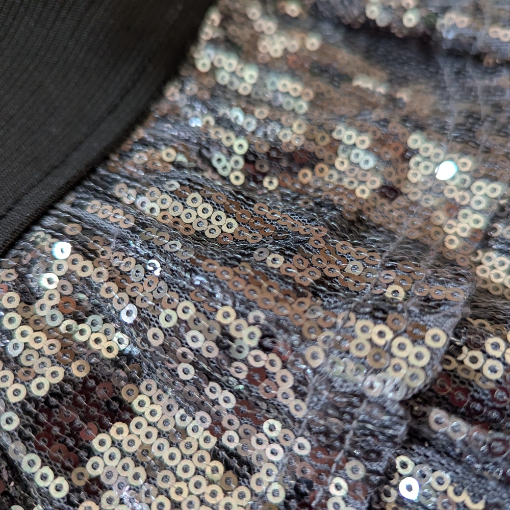 Place Black Ribbed Fabric
